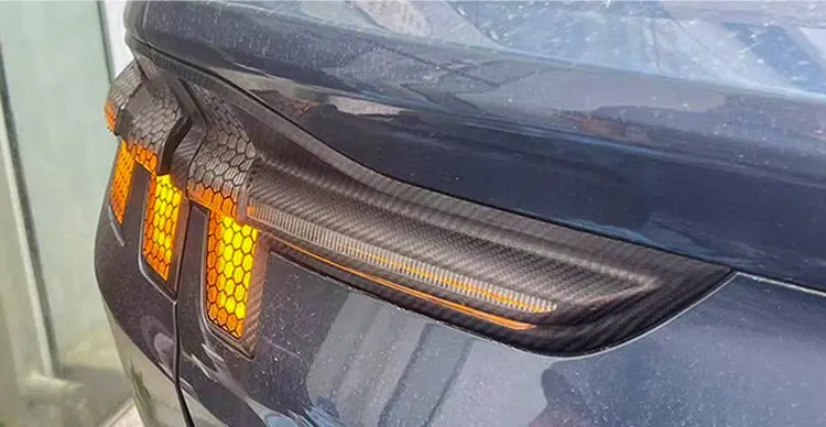 Dynacarbon™️ Carbon Rear Tail Light Cover For Ford Mustang Mach-E 2022 3