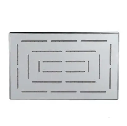 Jaquar Overhead Shower Maze Overhead Shower 190X295mm Rectangular Shape Single Flow (Body & Face Plate Stainless Steel With Chrome Finish) With Rub It Cleaning System Ohs-Chr-1637 1