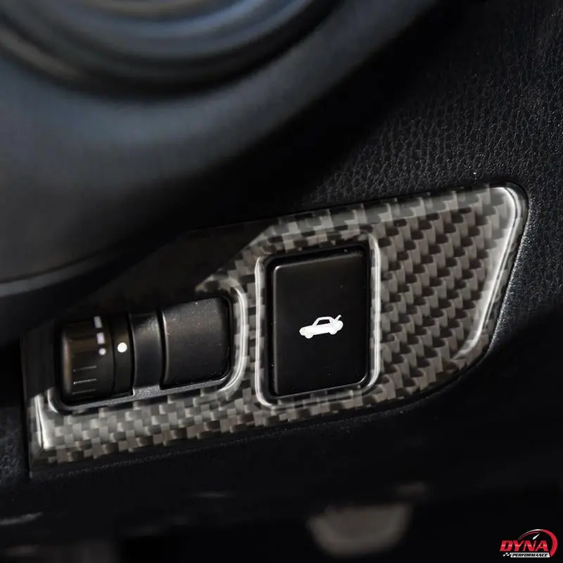 Dynacarbon™️ Carbon Fiber Trunk Control Trim Overlay For Toyota 86 2013-2016 1