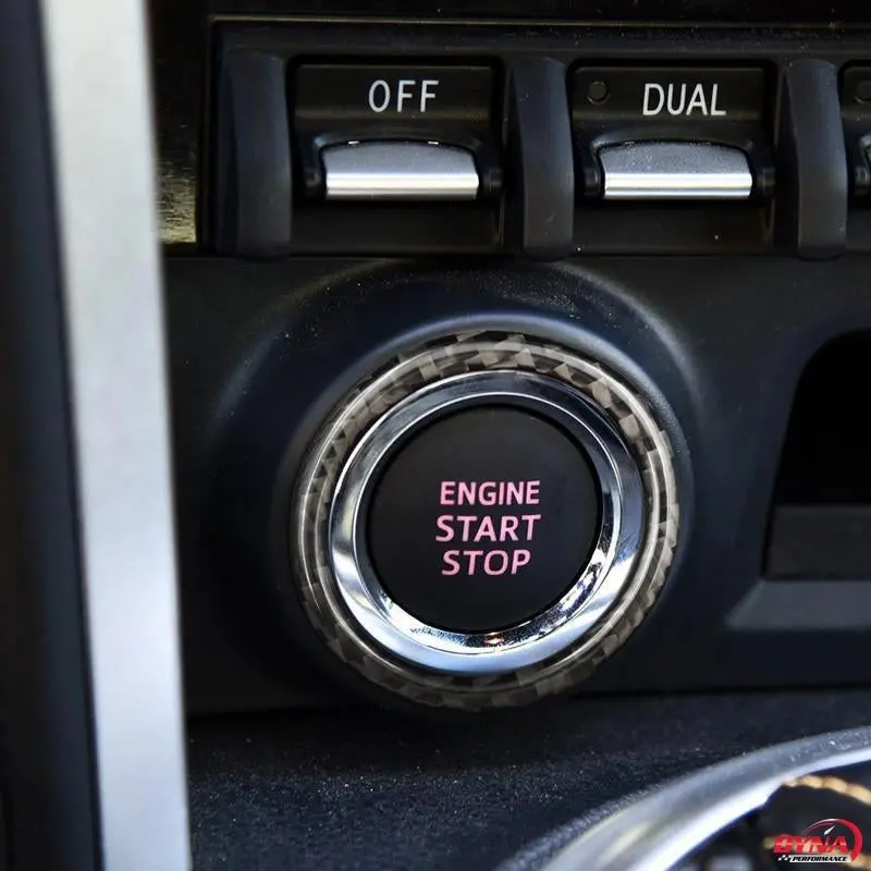Dynacarbon™️ Carbon Fiber Engine Start/Stop Button Trim Ring For Scion Fr-S 2013-2016 1