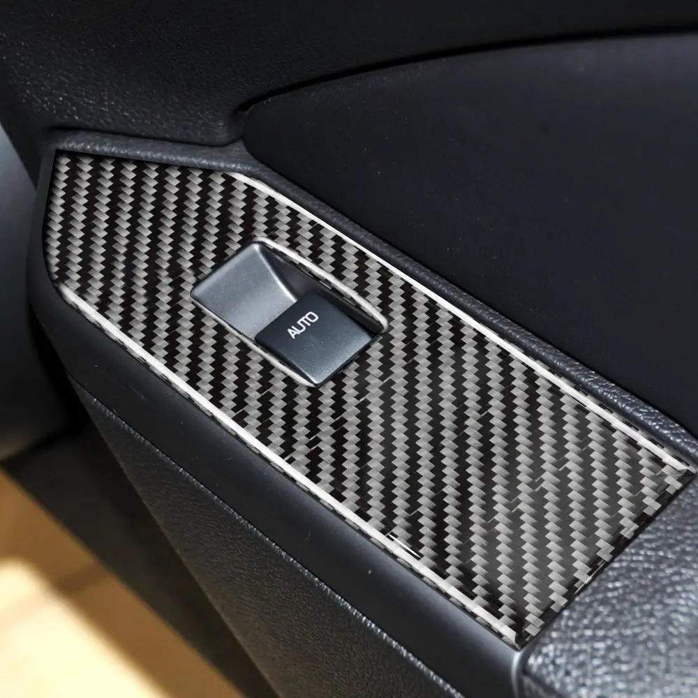 Dynacarbon™️ Carbon Fiber Window Control Trim For Ford Mustang 2005-2009 1