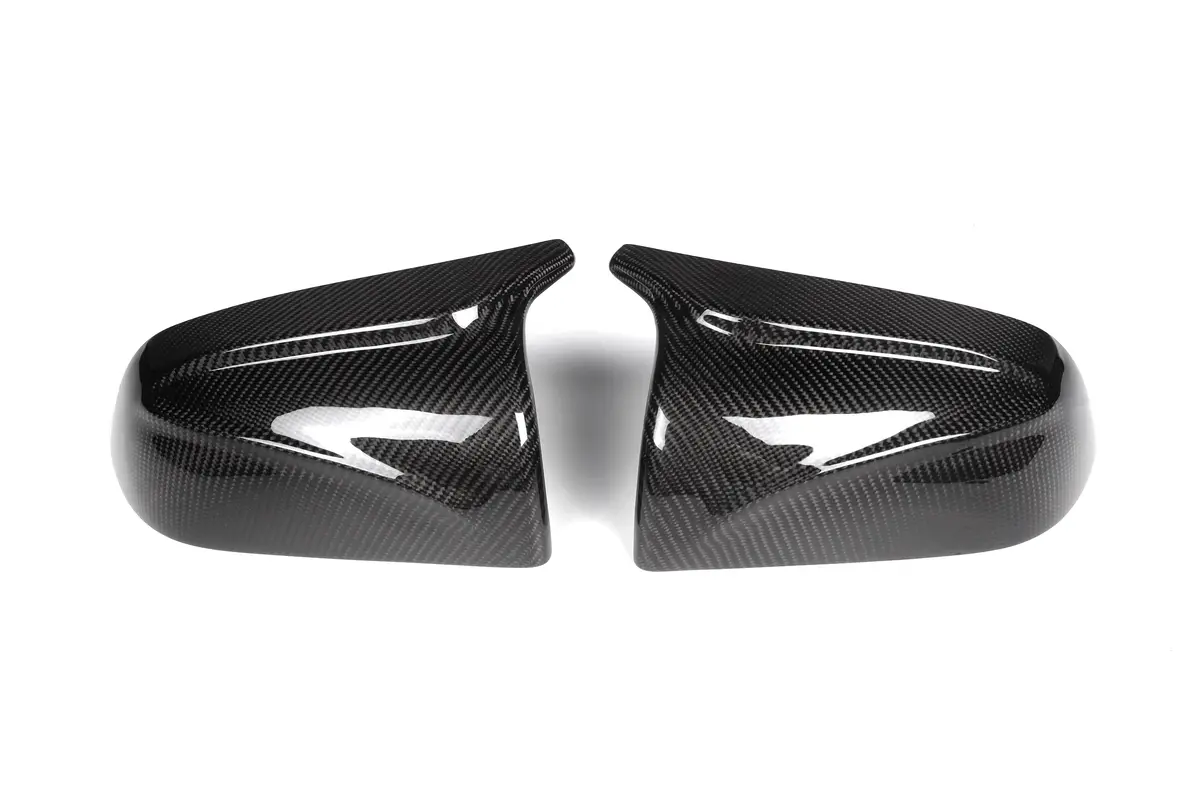 Dynacarbon™ 2 Pcs Hard Carbon Fiber Side Mirror Trim Kit For Tesla Model 3 Sport 2017-2023 2