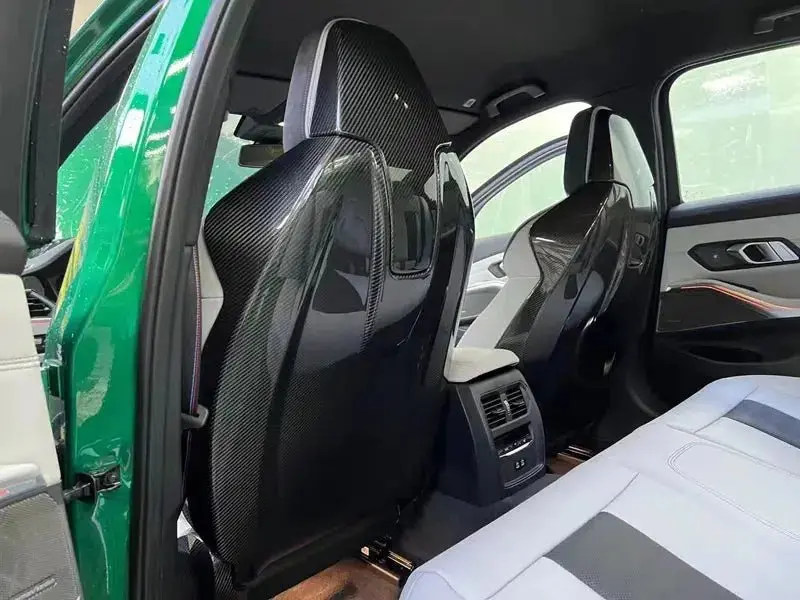 Dynacarbon™️ Carbon Headrest Back Covers For Bmw G80 G82 G83 M3 M4 2021-2026 1