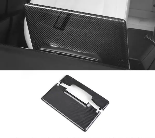 Dynacarbon™ Hard Carbon Fiber Multimedia Console Trim For Tesla Model 3/Y 2017-2023 1