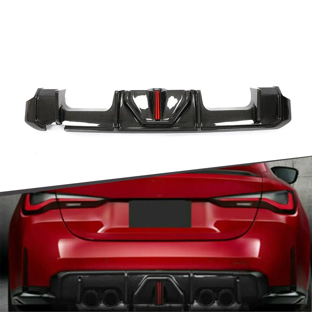 Dynacarbon™️ Carbon Rear Diffuser With Led For Bmw G80 G82 M3 M4 2021-2026 1