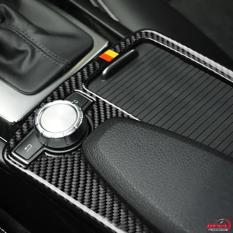 Dynacarbon™️ Armrest Panel Trim Overlay For Mercedes Benz C Class W204 E Class W212 1
