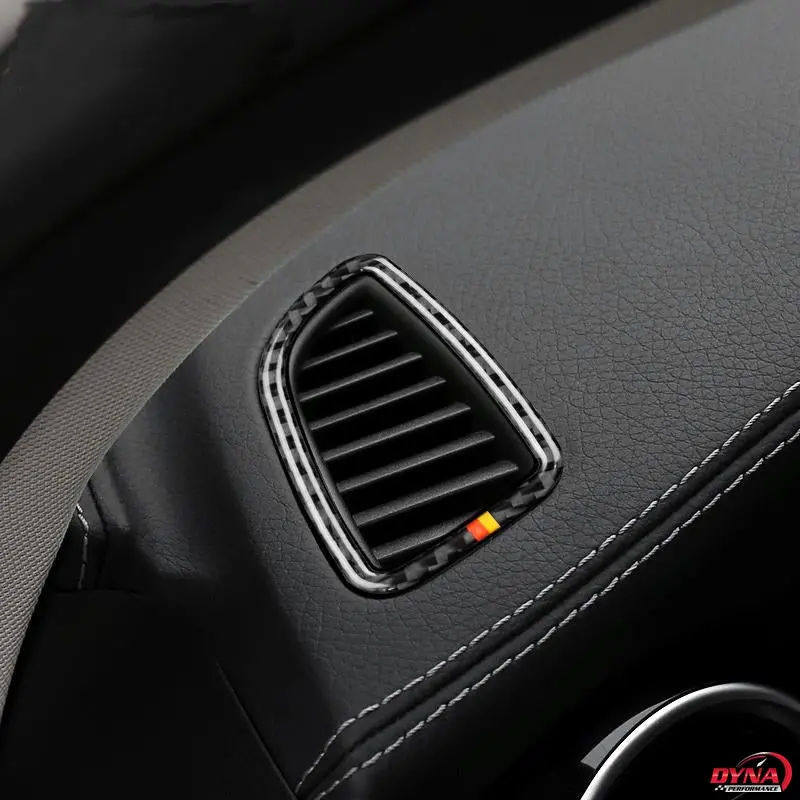 Dynacarbon™️ Carbon Fiber Air Conditioning Outlet Trim Overlay For Mercedes Benz C Class W205 C180 C200 C300 Glc 1