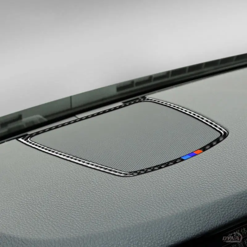 Dynacarbon™️ Carbon Fiber Dashboard Speaker Cover Trim For Bmw F10 5 Series F07 Gt 1