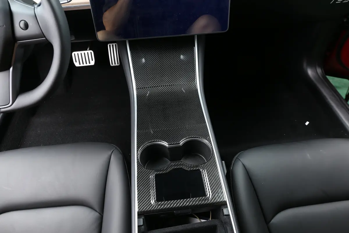 Dynacarbon™ 3 Pcs Carbon Fiber Center Console Kit For Tesla Model 3 2017-2020 2