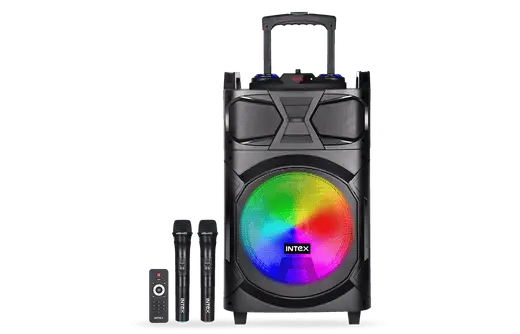 Intex Multimedia Speaker T-350 Tufb (Dual) 42 W Bluetooth Party Speaker  (Black, Stereo Channel) 1