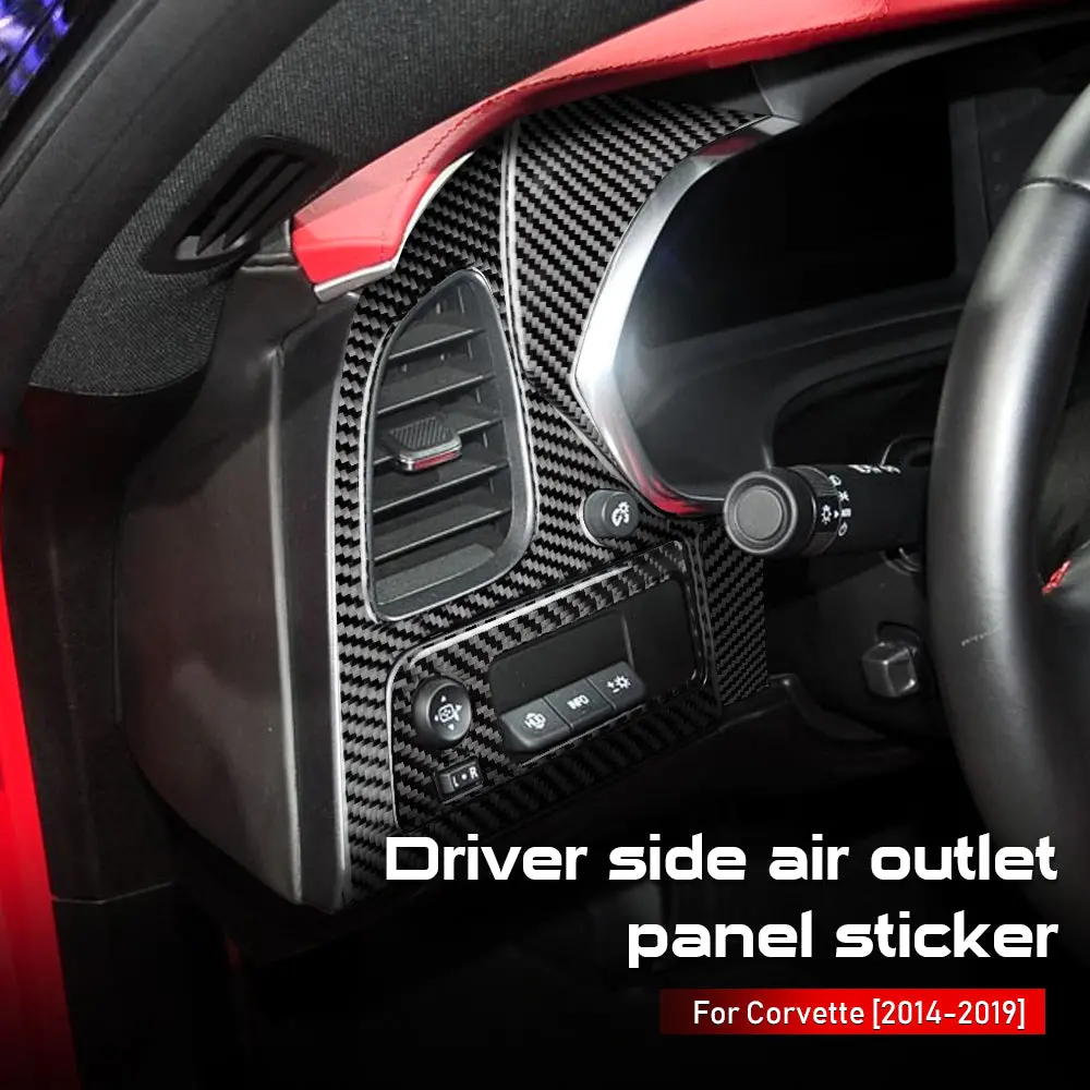 Dynacarbon™️ 4 Pcs Driver Side Air Outlet Panel Surround Kit For Chevrolet Corvette 2014-2019 1