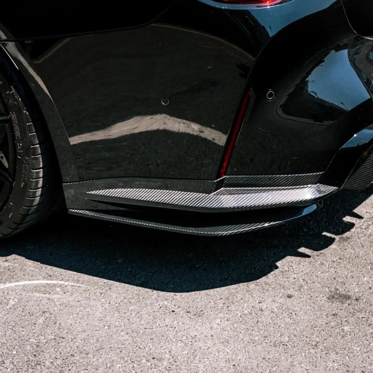 Dynacarbon™️ Carbon Mhc Type Rear Splitter For Bmw G80 G82 M3 M4 2021-2026 1