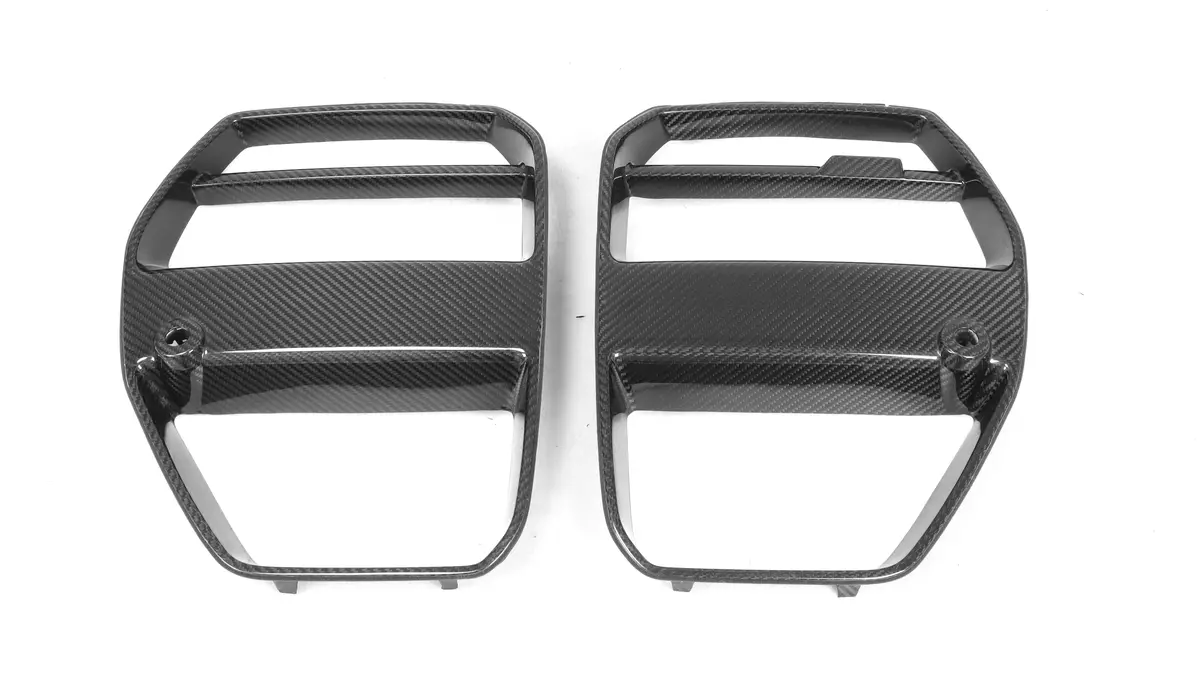 Dynacarbon™️ Carbon V Type Front Grill Trims For Bmw G80 G82 G83 M3 M4 2021-2026 1