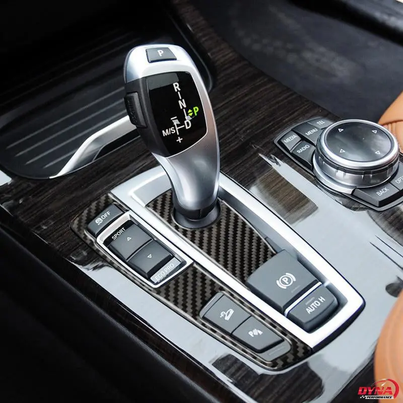 Dynacarbon™️ Carbon Fiber Gearshift Panel Trim For Bmw 5 Series Gt F07 F10 X3 X4 F25 F26 1