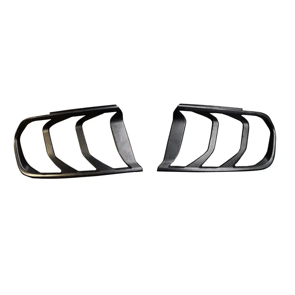 Dynacarbon™️ Carbon Rear Tail Light Cover Frame For Ford Mustang (Fits All Models) 2015-2017 1