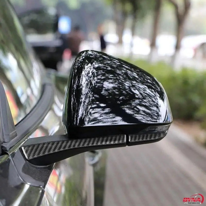 Dynacarbon™️ Carbon Fiber Rearview Mirror Trim Overlay For Ford Mustang 2015-2017 2