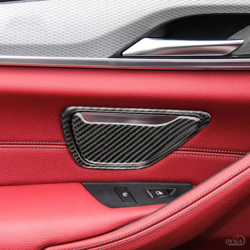 Dynacarbon™️ Carbon Fiber Door Ashtray Overlay For Bmw G30 1