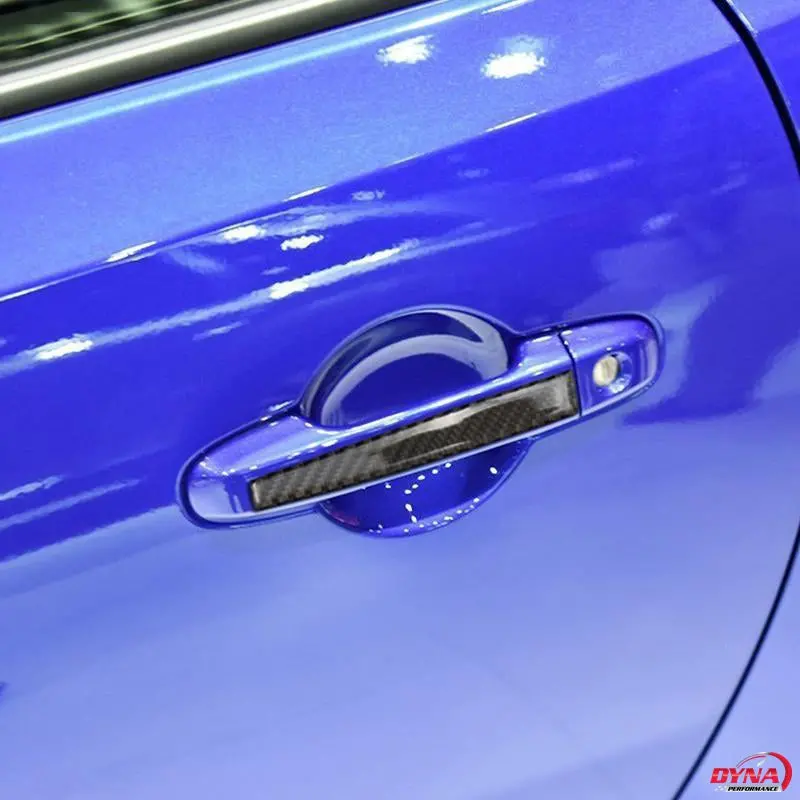 Dynacarbon™️ Carbon Fiber 2Pcs Carbon Fiber Protective Door Handle Trim Overlay For Toyota 86 2013-2017 1