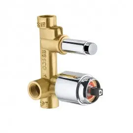 Essco Allied Concealed Body For Single Lever Divertor 35 Mm Cartridge With Button Assembly, Cartridge Sleeve Ale-Chr-055 1