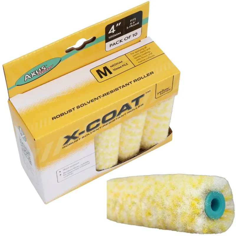 Axus X-Coat Medium Pile 4" Roller - (10 Pack) 1