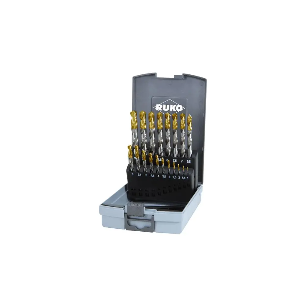 Ruko Hss-Tin Twist Drill Set 1