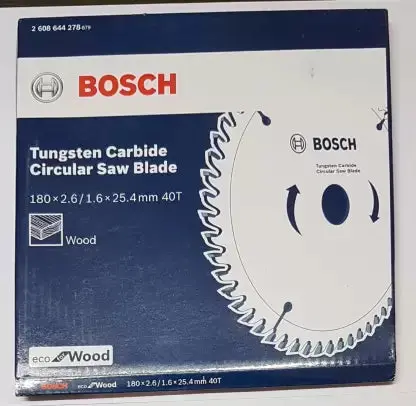 Bosch 2608644278 Eco Series 180X2.6/1.6X25.4Mm 40Teeth Circular Saw Blade 1