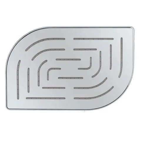 Jaquar Alive Overhead Shower Maze Overhead Shower 200X300mm Round Edge & Rectangular Head Single Flow (Body & Face Plate Stainless Steel With Chrome Finish) With Rub It Is Cleaning System Ohs-Chr-85859M 1