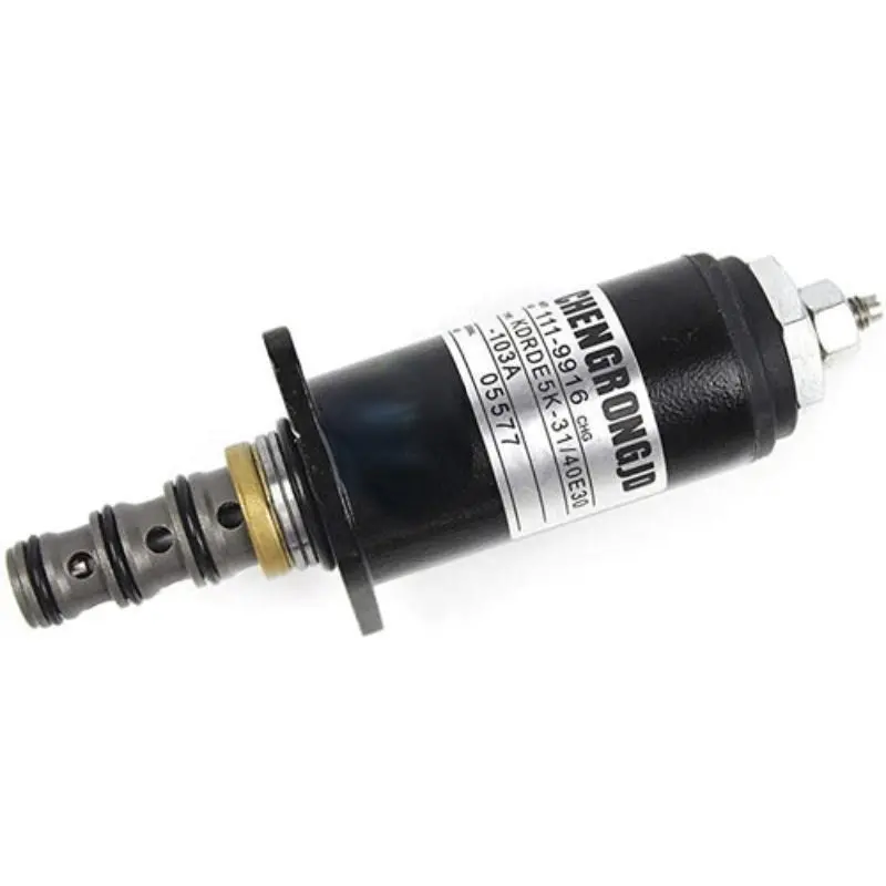 12V 40E30-103A 111-9916 Solenoid Valve Fits For Caterpillar Excavator 320 320B 320C E320b E320c E320d E325c E325d E330d 1