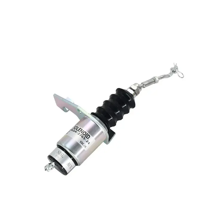 Diselmart  24V Sa-3765-24 Fuel Shutdown Solenoid Fits For Cummins Deutz Bosch Rsv Left Hand 1
