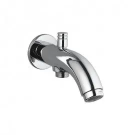 Essco Cosmo Bath Tub Spout Faucet  With Button Attachment For Hand Shower With Wall Flange  Spe-Chr-103463 1