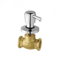 Essco Marvel Flush Cock With Wall Flange Faucet  Flush Cock With Wall Flange, 25 Mm Size With Lever Handle Mvf-Chr-551 1