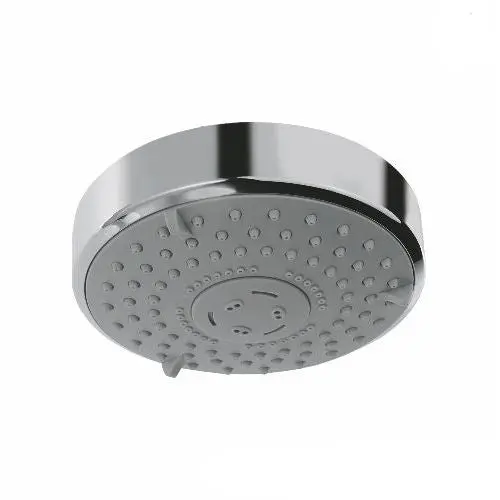Jaquar Overhead Shower 120Mm Dia Round Shape Multi Flow (Abs Body Chrome Plated With Gray Face Plate), With Rubit Cleaning System Ohs-Chr-1799 1