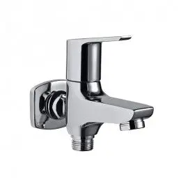 Essco Aspire 2-Way Bib Cock Faucet Single Lever Faucets With Bold Looks, Cylindrical Design, Stylish Straight Lines, And Glossy Curves Apr-Chr-101041 1