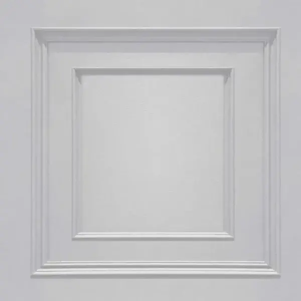Amara Wood Panel Effect Wallpaper Soft Silver Sample 1