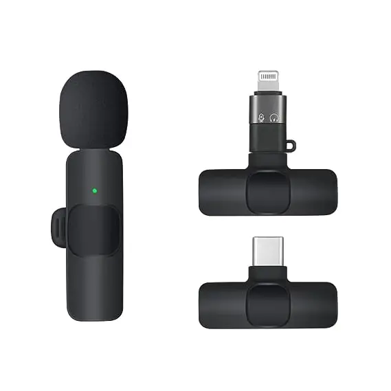 Dealsplant  K8 Wireless Collar Mic Iphone/Android & Type C Supported Wireless Microphone. 1