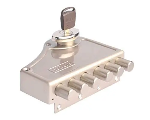 Europa High Security Main Door Lock. Hexabolt With 6 Dead Bolts 3 Tons Load. 1