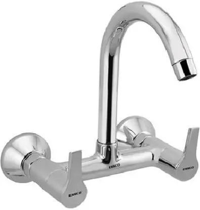 Essco Jaquar Group - Aspire Sink Mixer With Swinging/Rotatable Spout (Wall Mounted Model) With Connecting Legs & Wall Flanges Apr-Chr-101309N 1