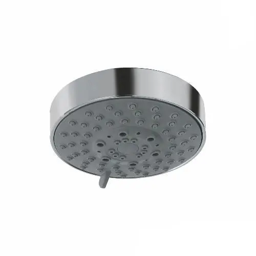 Jaquar Overhead Shower 100 Mm Dia Round Shape Multi Flow (Abs Body Chrome Plated With Gray Face Plate) With Rubit Cleaning System  Ohs-Chr-1999 1