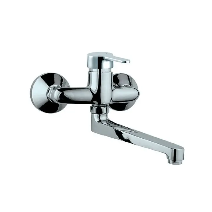 Jaquar Fusion Single Lever Sink Mixer With Swivel Spout, Wall Mounted Fus-Chr-29163 1