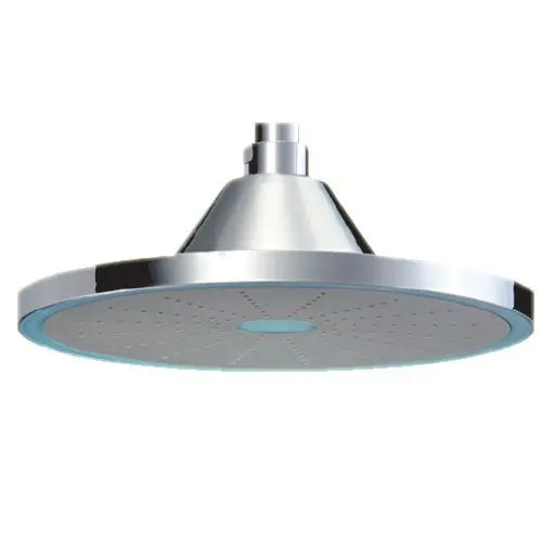 Jaquar Overhead Shower  Led Overhead Shower 250X250mm Square Shape Single Flow (Abs Body Chrome Plated With Gray Face Plate) With Rubit Cleaning System (Without Shower Arm) Ohs-Chr-1741 1