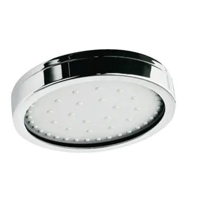 Jaquar Overhead Shower 150Mm Dia Round Shape Single Flow (Brass Body Chrome Plated With Gray Face Plate) With Self Cleaning Function  Ohs-Chr-1801 1