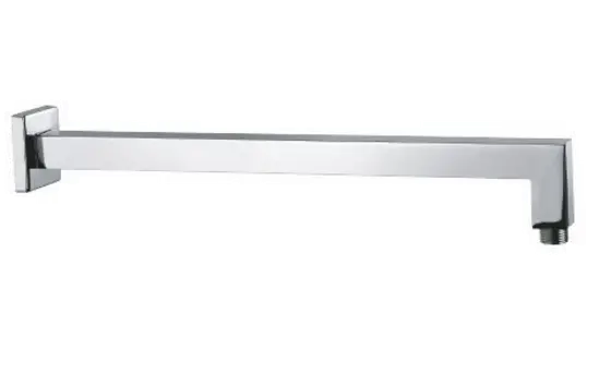 Jaquar Shower Arm Showers Chrome Sha-Chr-455L400 400 X 25 X 25 Mm Square Shape For Wall Mounted Showers With Flange 1