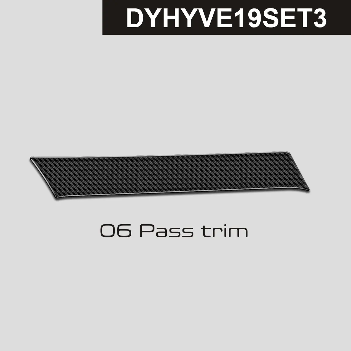 Dynacarbon™️ Carbon Passenger Trims For Hyundai Veloster 2019-2022 1