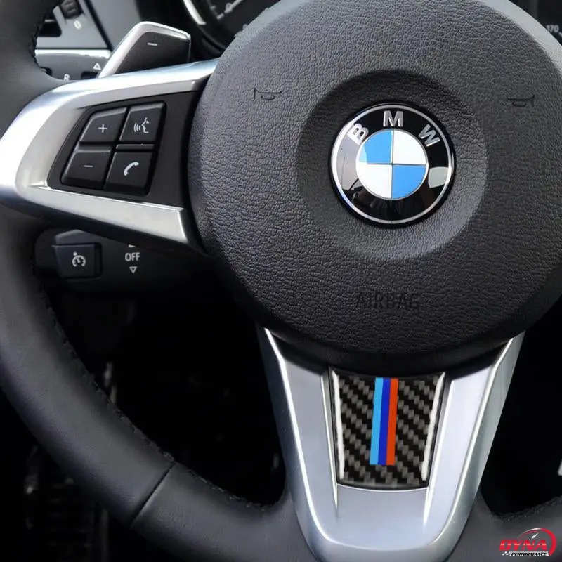 Dynacarbon™️ Carbon Fiber Steering Wheel Trim Overlay For Bmw Z4 E89 2009-2015 1