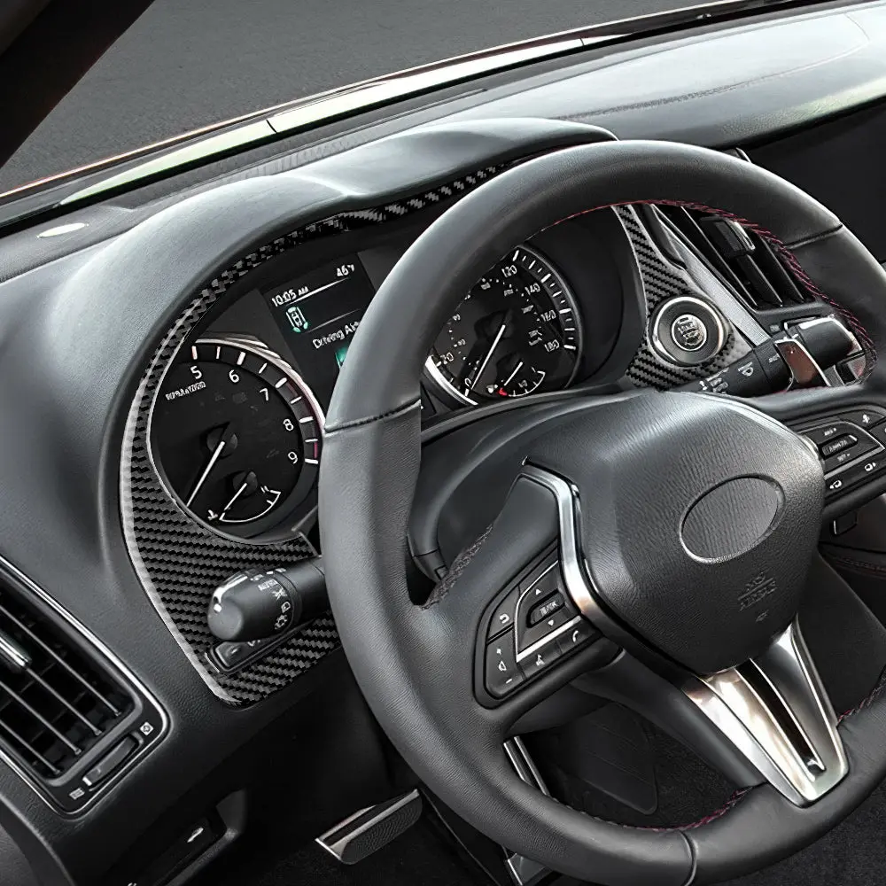 Dynacarbon™ Speedometer Trim For Infiniti Q50/Q60 2013-2022 1