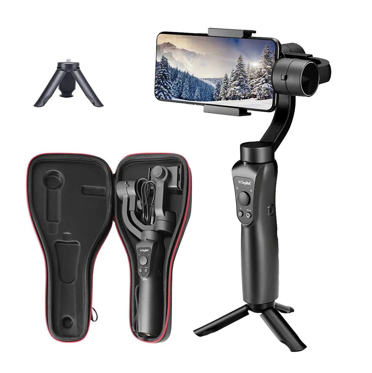 Dealsplant 3-Axis Handheld Gimbal Stabilizer For Smartphones & Gopro With Face & Object Tracking Motion, Various Time Lapse Features & Upto 12 Hrs. Operational Time (Dsg 005) 1
