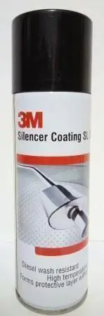 3M Silencer Coating Spray For Car And Bikes 250 Ml(Silver) | Prevent Rust And Leak | Diesel Wash Resistance 1