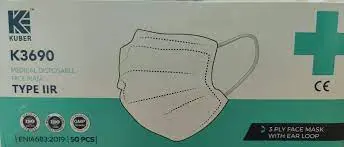 Kuber -3 Ply Masks  K3690 Medical Disposable Face Mask Type Ii R 1