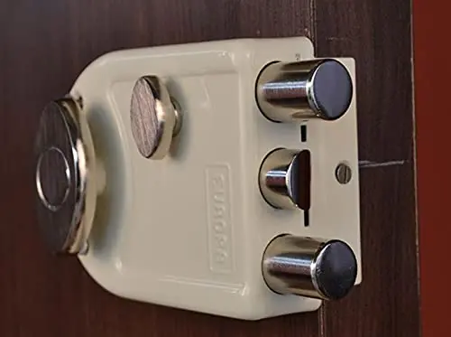 Europa 8013 Dimple Key Main Door Lock Nickel Chrome / Ivory Silver/ Anti Brass 1
