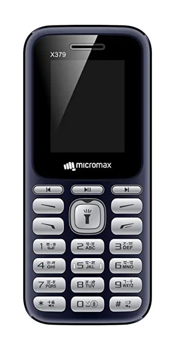 Micromax X379 (Blue) 1000Mah Battery 21 Regional Languages Read & Write 1